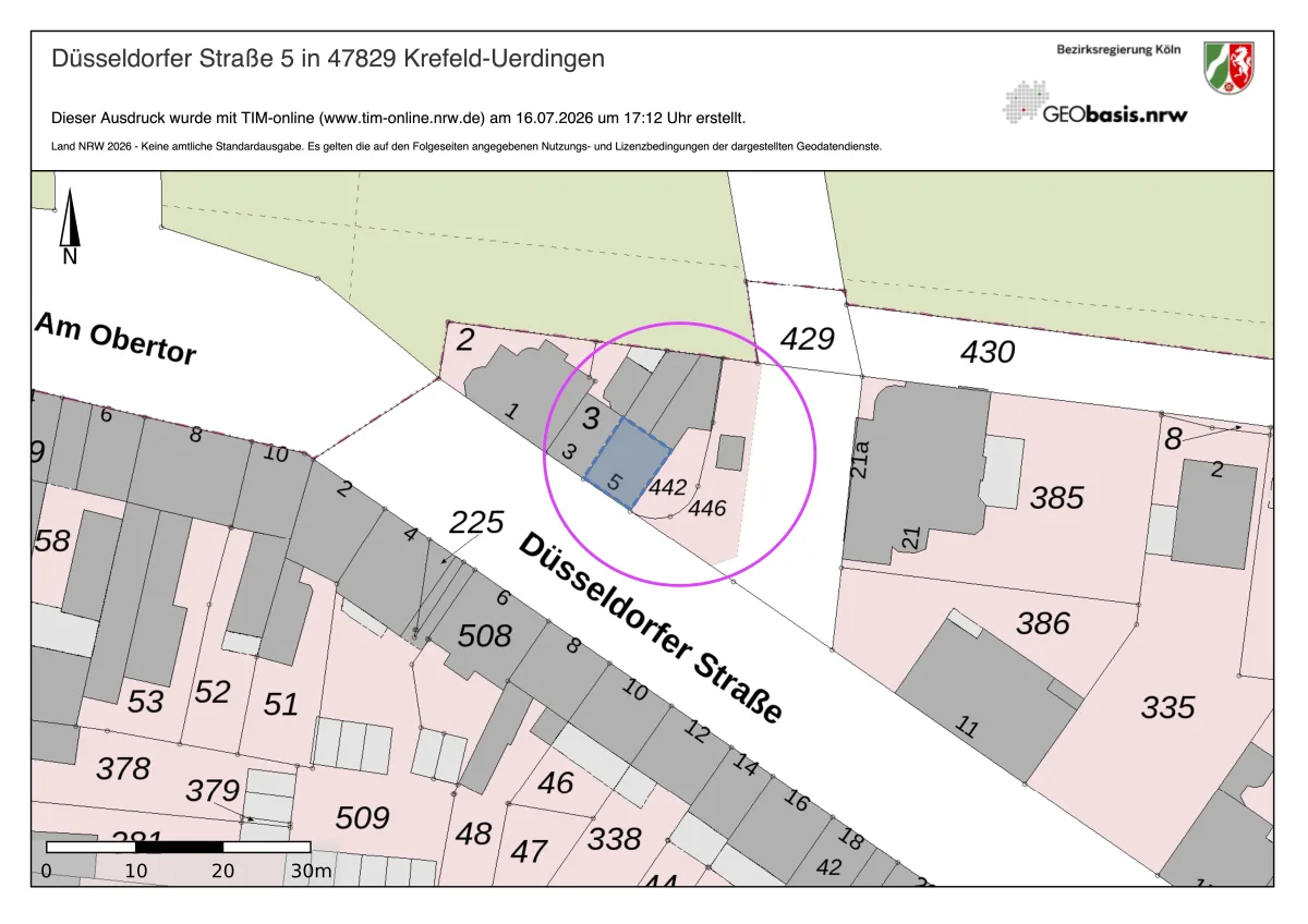 Lageplan markiert