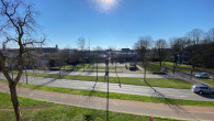 Blick nach vorne heraus - KR – FUßLÄUFIG UNWEIT ZUM HAUPTBAHNHOF BZW. HELIOS-KLINIKUM – CHICE 2-RAUM-DESIGNER-WOHNUNG + BALKON