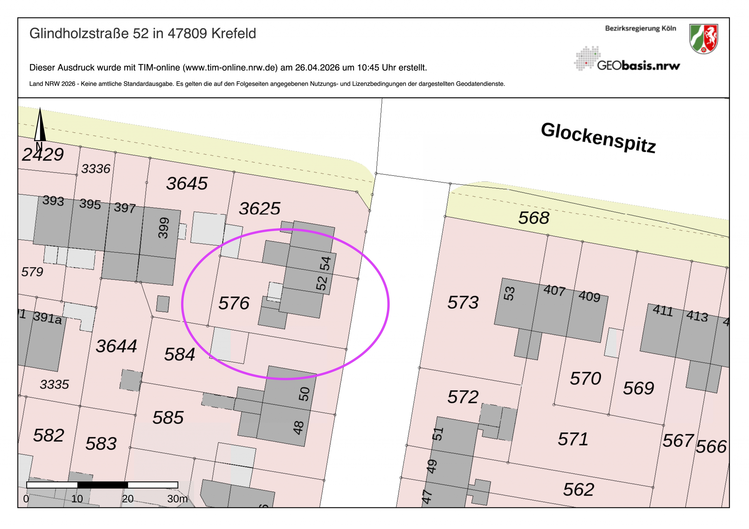 Lageplan markiert